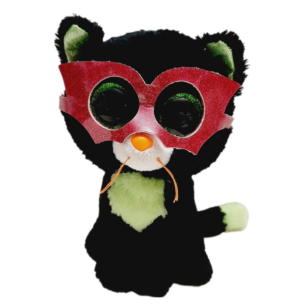 🍒 TY Beanie Babies Boos Jinxy Cat Halloween Plush w/ Mask Soft Kids Toy